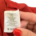 ONIA NWT Air Linen Pleated Trousers Size 2 | Dark Red Wide Leg High Rise Pants Photo 7