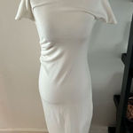 ZARA white short sleeve tight dress size small Photo 0