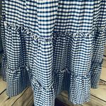 Max Studio Blue & White Gingham Smocked Dress Photo 4