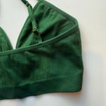 Aerie NWT V-Neck Cutout Bralette Bra Pullover Green Size Small S NEW Photo 7