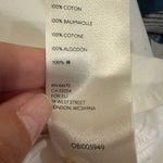 Anthropologie MAEVE Poplin Cotton Bell Sleeve Blouse in White Photo 6