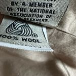 Calvin Klein VTG 90s/ Y2K Small Exposed Beige Stitch Wool Blazer. Button Lined. Photo 8