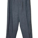Giorgio Sant’ Angelo Women’s Vintage High Waisted Pleated Wool Dress Pants 12 Gray Photo 0