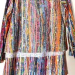 Splattered Paint Art to wear textured layered mesh Gauze made in Turkey size L Orange Size L Photo 8