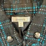 Dress Barn Blue Black Plaid Lined Pea Coat XL Photo 9