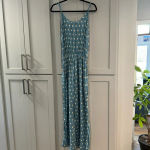 Skeno Jumpsuit Blue‎ and White Pineapple Print size Small Blue Photo 1