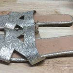 Olivia Miller  Slide Sandal Womens 8 Silver Glitter Retro Slip On Open Toe Casual Photo 3