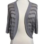 INC COPY - - International Concepts, Silver Sequined Knit Bolero Style Sweater Photo 0