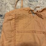 Aeropostale  Orange Lace Inset Cropped Cami Size Small Photo 2