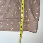 LC Lauren Conrad Sweatshirt Tan & Pink Floral Ruffle Girly NWT Photo 7