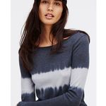 Free People Ocean Dip Tie Dye Thermal Long Sleeve Top Blue Women's Size Small Photo 2