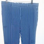 Banana Republic  Ryan Tapered Striped Blue Dress Pants Photo 1
