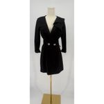 Mac Duggal Ieena for  Black Blazer Mini Dress Size 0 NWT Photo 4