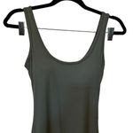Olive Green Full Body Tank Jumpsuit With Wide Legs & Ruched Backside Size Medium Photo 2