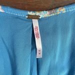 Free People  Camella Blue Floral Adjustable Mini Dress - Sz Med 🧡🎀 Photo 14