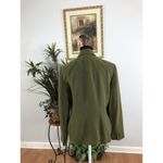 Jones Wear Women Jacket 10 Green Long Sleeve Lined Clueless Preppy Office Siren Photo 3