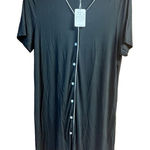 🔥5/20🔥 Swomoa Button down Nightshirt Sz S NWT Black Photo 0