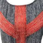 THML  Red White Striped Sleeveless Top M Photo 3