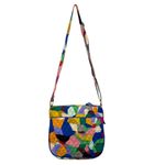 Vera Bradley  Pop Art Geometric Print Crossbody Shoulder Bag Triple Zipper Artsy Photo 2