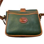 Dooney & Bourke Vintage Saddlebag Leather Shoulder Bag Green Photo 4