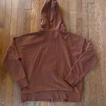 rust brown zip up jacket hoodie Photo 4