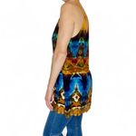 Forever 21 Rainbow Tie Dye Crochet Hippie Festival Tunic Tank Top Photo 3