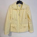 Studio Works Lightweight Full Zip Wind Breaker Jacket Coat Light Yellow Size S Photo 0