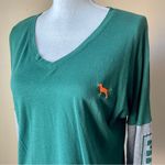 PINK - Victoria's Secret PINK VS | Green MIAMI HURRICANES Long Sleeve Tee Sz XS Photo 2