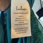 Lulus Glamorous Glitz Shiny Teal Green One Photo 6