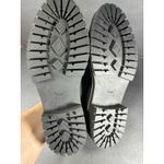 Toms  Women's Cara Black Leather Lug Loafers Size 10 Photo 5