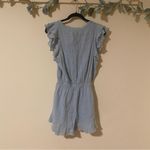 Free People NWT  Sea Foam Ruffle Romper Photo 6