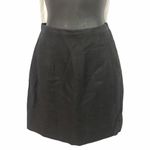 Jennifer Moore  black Linen mini skirt 8 Photo 4