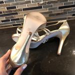 Caparros  gold rhinestone bling strappy Heels women’s size‎ 9.5 wedding prom Photo 5