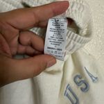 Brandy Melville John Galt USA embroidered cream drawstring sweat shorts size S Photo 4