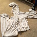 Cotton Citizen  White Hoodie and Sweatpants Set fits medium Photo 0