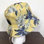 NEW Jeanne Simmons Yellow Blue Pineapple Print 100% Cotton Bucket Hat Photo 2