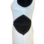 Lovely Day Elegant White and Black Body Con Spandex Women's Dress Cut Out Design Photo 3