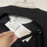 ZARA NEW!  black long sleeve lace up asymmetrical mini dress size Small Photo 5