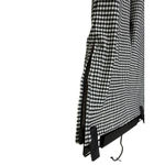 ZARA Houndstooth Mid Waist Side Zip Up Skinny Stretch Ankle Pants S Black White Photo 6