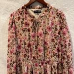 Crystal Doll Fit & Flare Floral Chiffon Dress Size XL Ruffle Boho Romantic Photo 4