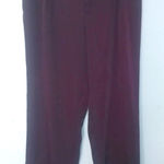 Roamans 22W 39x30 Maroon Dress Career Pants Workwear Trousers Plus Red Photo 0
