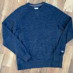 Champion Crew Neck Long Sleeve Pullover Blue Sweater Size Medium Photo 0