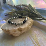 Handmade Kiwi Jasper + black obsidian + hematite 🖤🥝 bracelet Photo 2