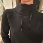 Spanx Mock Turtle Neck Black Sweatshirt Photo 1