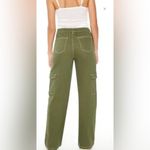 Forever 21 Honey Peach Twill Cargo Straight Leg Pants Cypress Green Sz XS Photo 1