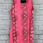 NWT Pink Snake Print High Neck Bodycon Mini Dress 6 Photo 1