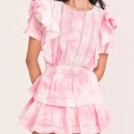 Love Shack Fancy Natasha Dress in Island Pink Hand Dye Photo 0