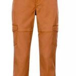 CAbi Paper Bag Waist High Rise Self-Belt Cargo Pants in Cashew Size 8 NWOT #6045 Photo 0