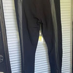 Athleta Leggings Women XS Black Ponte Luxe Zipper/Pockets Faux Leather Workout Photo 0