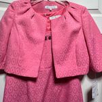Nipon Boutique elegant 2 piece dress jacket set. Embellished neckline Pink Size 6 Photo 1